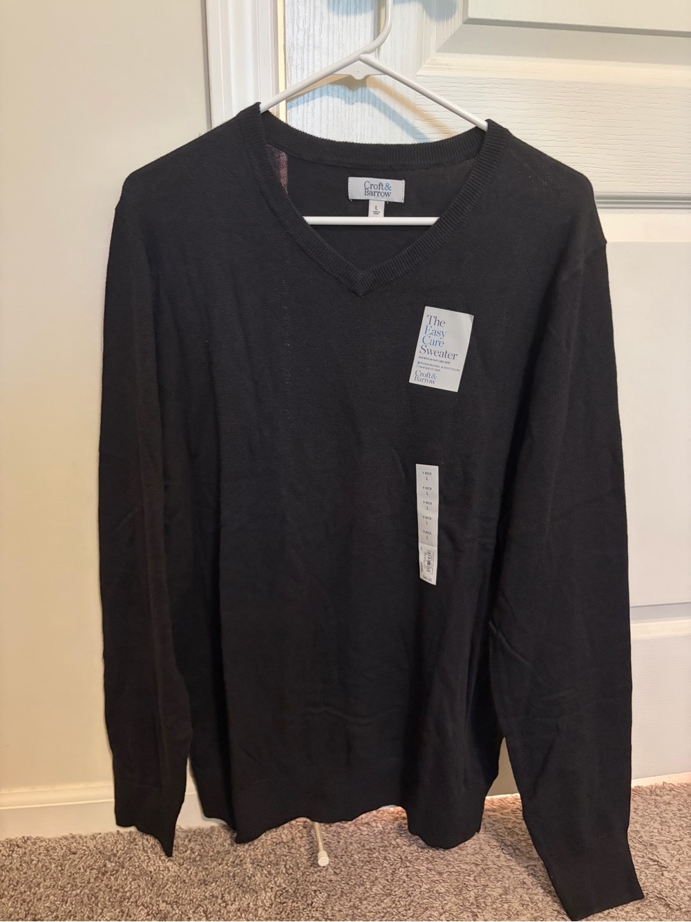 Croft and barrow v neck sweater size large